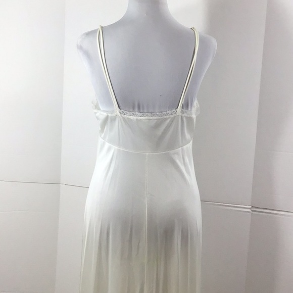 Vintage 2 pc pink rose peignoir maxi gown robe set M NWT - Picture 12 of 15